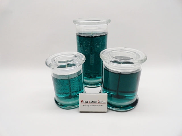 Blue Cactus Gel Candle