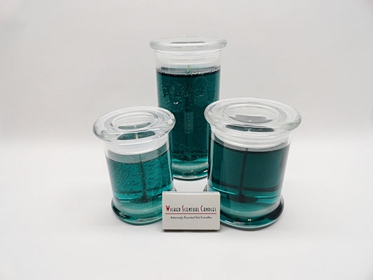 Blue Cactus Gel Candle